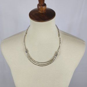 Silpada retired 3 tier necklace silver 925 EUC